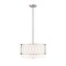 Z-Lite Dalton 3 Light Pendant, Brushed Nickel & White 198-17BN - alternate 4
